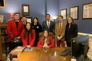 Students with State Treasurer Scott Fitzpatrick